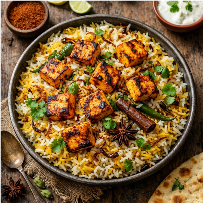 Paneer Tikka Biryani